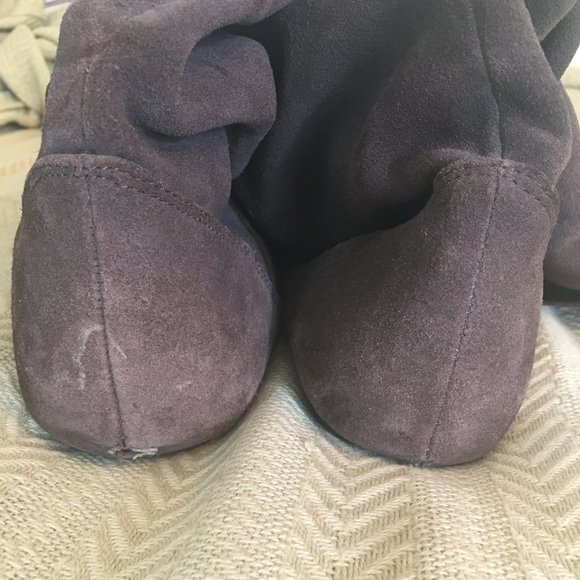 Brown Fuzzy Tall Boots - Picture 2 of 4